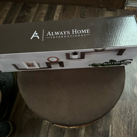 Brown Wall Shelves Set - Picture 3 of 3